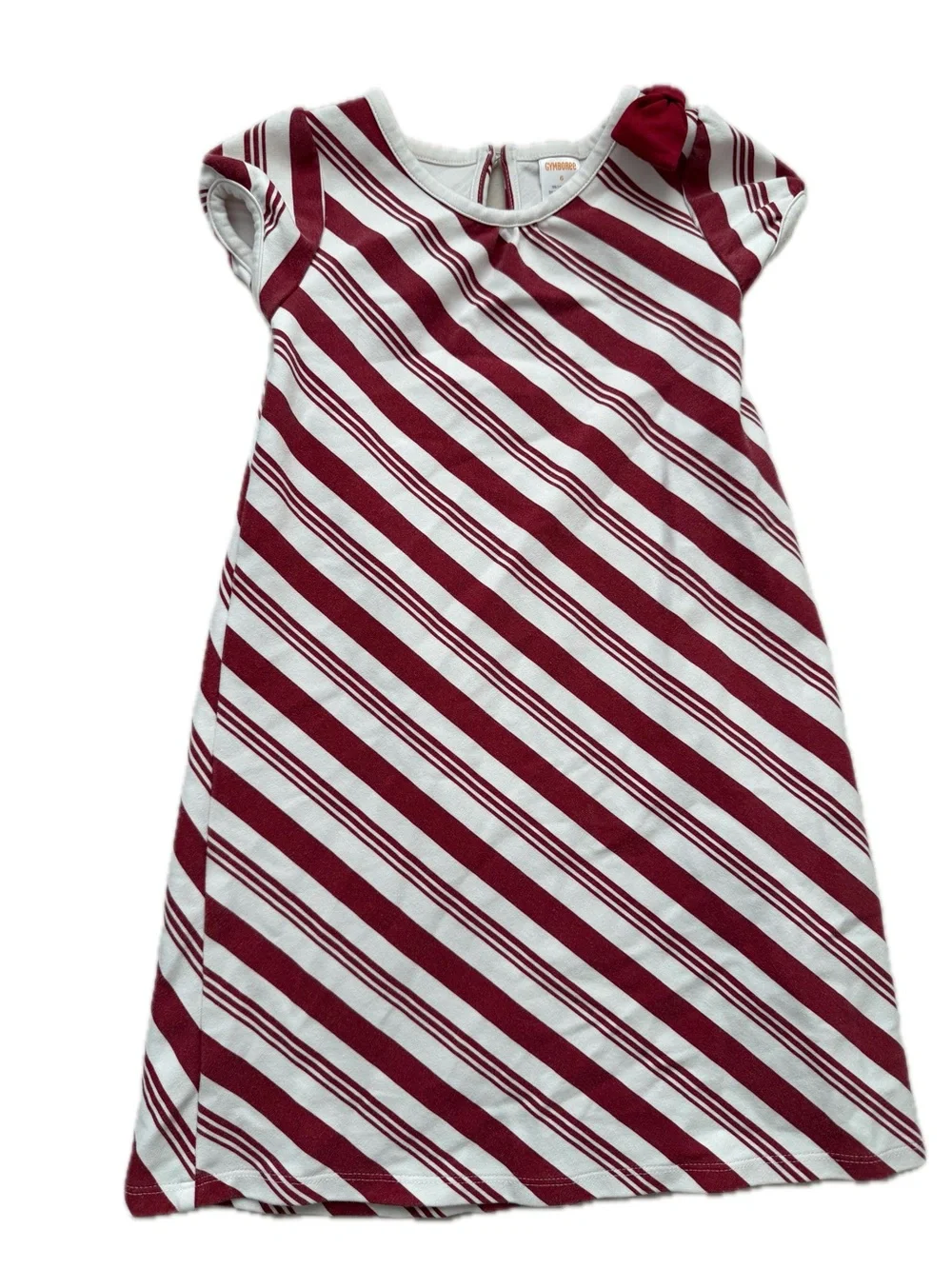 Gymboree Candy Cane Stripe Holiday Dress Girls Size 6